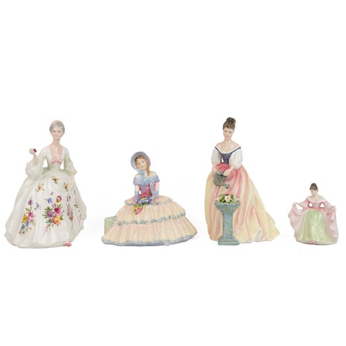 65 - Royal Doulton figurines to include: HN3477 'Springtime'; HN3286 'Alexandra'; HN2468 'Diana'; HN1731 ... 