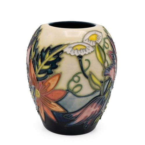 133 - Debbie Hancock for Moorcroft limited edition (270/500) 'Castle Garden' vase (H 9cm) with good marks ... 