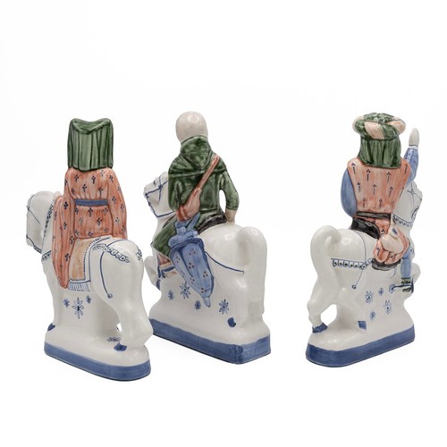 114 - Rye Pottery - a collection of 3 Canterbury Tales figures: The Guildsman; The Guildsman's Wife; and t... 