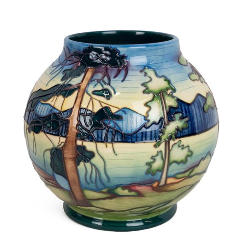 137 - Sian Leeper for Moorcroft 'Algonquin Park' dated (17-4-02) Trial vase Signed by the artist and with ... 