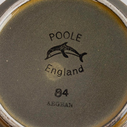 122 - Poole Pottery to include: Canadian Bear in green circa 1998 (H 19.5cm); an Aegean vase (H23cm); Bokh... 