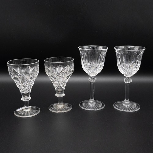 184 - Collection of twelve, 19th century wine/ale glasses, including an ale glass with etched acorn and le... 