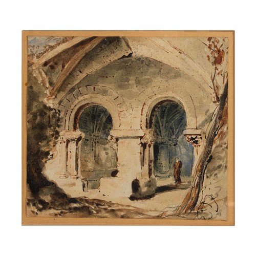 213 - William Henry Bartlett (1809-1845) Pencil Roman View Monogramed & Dated April 28th, f&g 24cm... 