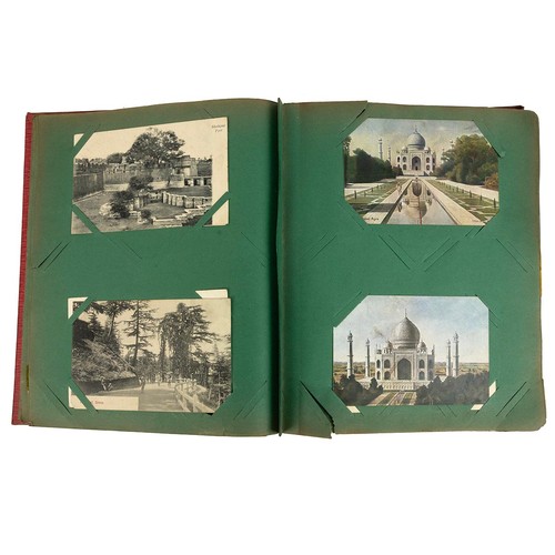 285 - Five albums containing a collection of Victorian and Edwardian postcards, including early First Worl... 