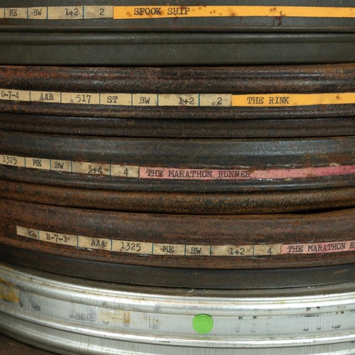 325 - Quantity of 9.5mm film reels. Written titles include: Blackmail; Northern Frontier; Its a Grand Old ... 