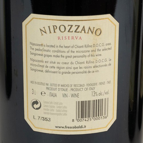 378 - Four Jeraboam bottles of Red Wine to include: 1994 Zanna Montepulciano d'Abruzzo, 300cl 13.5% abv, i... 