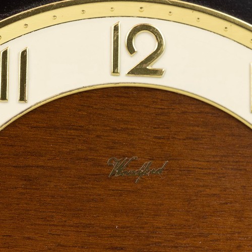 396 - Woodford 3 train Napoleon hat clock circa 1950 in oak case.