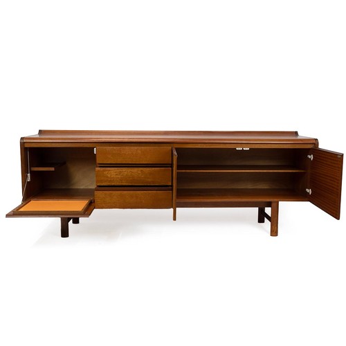 407 - White & Newton Ltd Teak 1960's Sideboard. Right hand double doors open to reveal fixed shelf, th... 