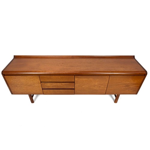 407 - White & Newton Ltd Teak 1960's Sideboard. Right hand double doors open to reveal fixed shelf, th... 