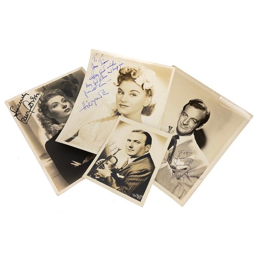 346 - T.V./film/music autographs to include, Jazz musicians, Cabell Calloway, Charlie Spivak, William Jame... 