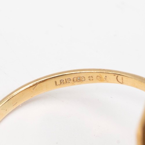 38 - UPDATED DESCRIPTION: An 18ct gold hallmarked Art deco style diamond and ruby ring the central ruby a... 