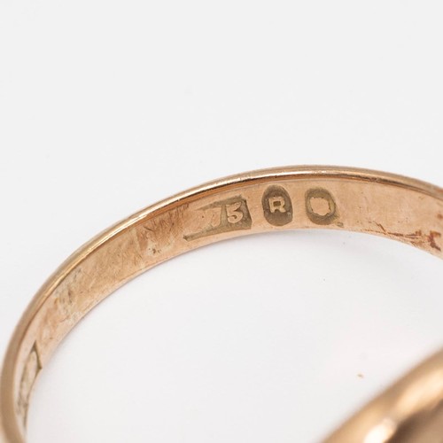 49 - A 9ct gold signet ring, the panel engraved with a phoenix coming from the flames, size N, 5.5 grams ... 