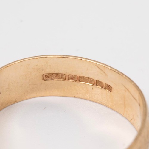 56 - A collection of 9ct gold bands and signet rings, gross weight 14.4 grams