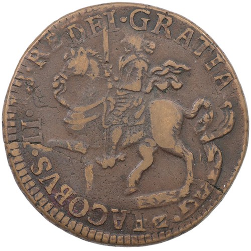 35 - Ireland, 1690 James II Gunmoney Crown (S 6578), 12.62g, Fine.