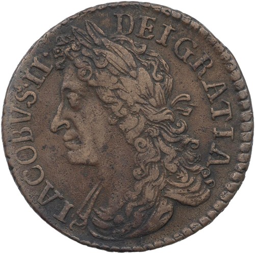 59 - Ireland, James II Gunmoney Halfcrown, large size, April 1690 (S 6579L), 'Apr:', 14.38g, Very Fine/Fi... 