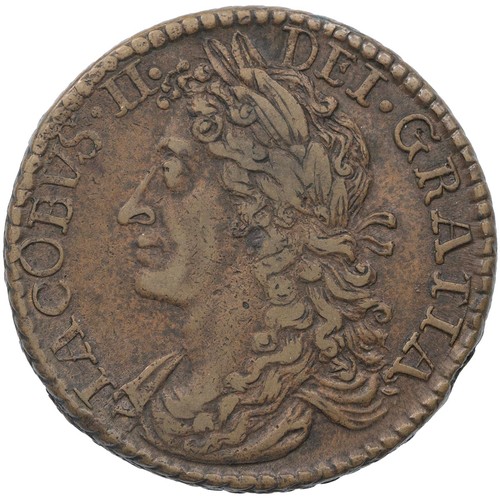 46 - Ireland, James II Gunmoney Halfcrown, large size, October 1689 (S 6579D), 'Oct:', 14.46g, Very Fine.