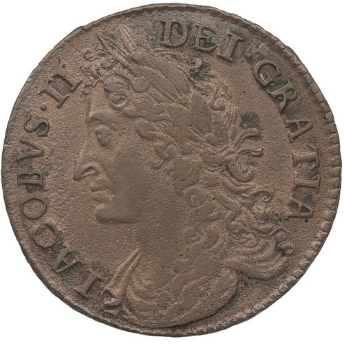 41 - Ireland, James II Gunmoney Halfcrown, large size, September 1689 (S 6579C), 'Sepr:', 11.80g, Very Fi... 