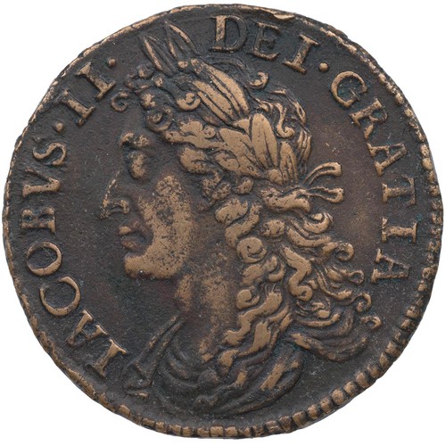 43 - Ireland, James II Gunmoney Halfcrown, large size, September 1689 (S 6579C), 'Sepr', 11.76g, Fine.