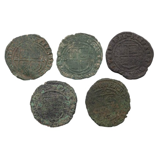 16 - Ireland, Elizabeth I Pennies (6) - 1601 (S 6510) (2); and 1602 (S 6510A) (3), all Very Good.