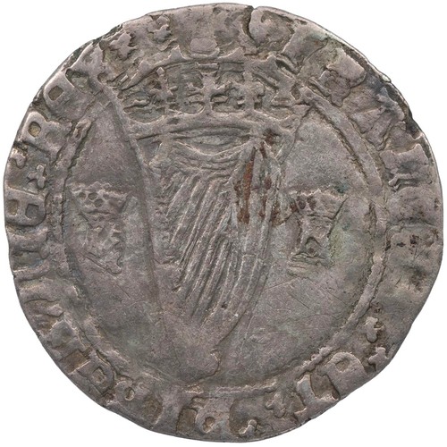 13 - Ireland, Henry VIII, second Harp issue (1540-1542) Groat, trefoil mintmark (S 6479), 2.34g, about Fi... 