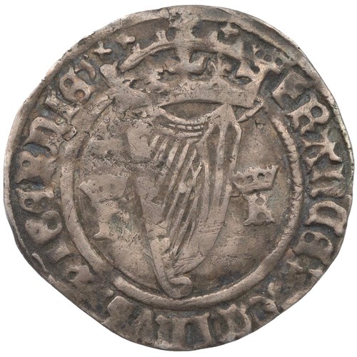 11 - Ireland, Henry VIII, first Harp issue (1534-1540) Groat, crown mintmark, Henricus Rex initials (S 64... 