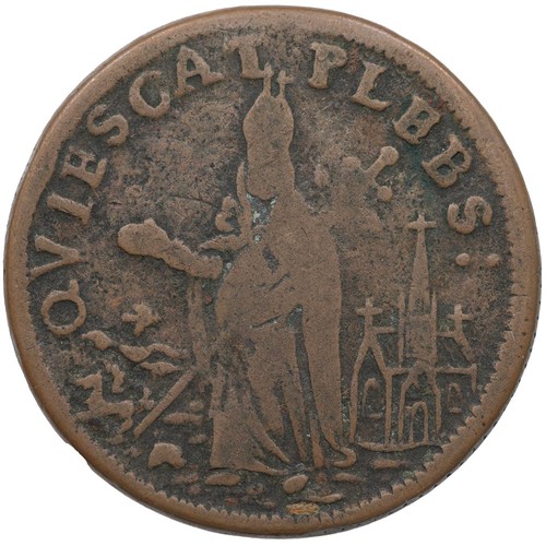 23 - Ireland, Charles II, St Patrick's Coinage, small type (Farthing) (S 6569), 5.80g, good Fine.