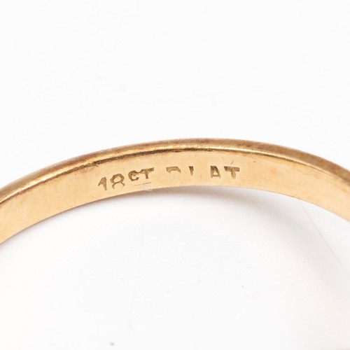 80 - 18ct gold sapphire and diamond ring, central stone, approx 0.5ct surrounded by eight 0.07ct diamonds... 