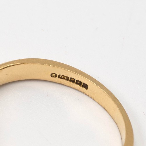 117 - An 18ct gold hallmarked solitaire brilliant cut diamond ring with certificate 2-10217, the diamond 0... 