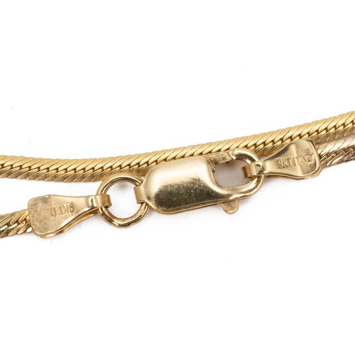 139 - 9ct gold sapphire and diamond pendant necklace, the pendant set with five sapphires and twelve diamo... 