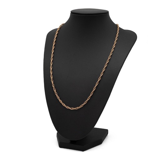 149 - A 14ct gold hallmarked chain link necklace, with spring ring clasp, L52.5cm, weight 13.4 grams.