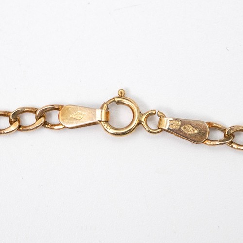 160 - A 1909 full sovereign, on a 9ct gold mount and necklace, 11.5 grams.