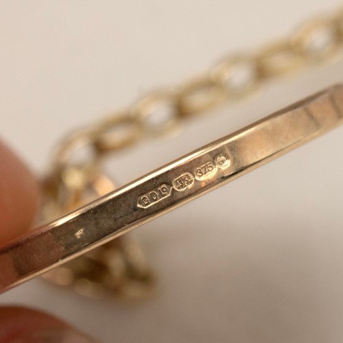 164 - 1911 George V half sovereign pendant necklace with spring ring clasp, L46cm, gross weight 9.8 grams.