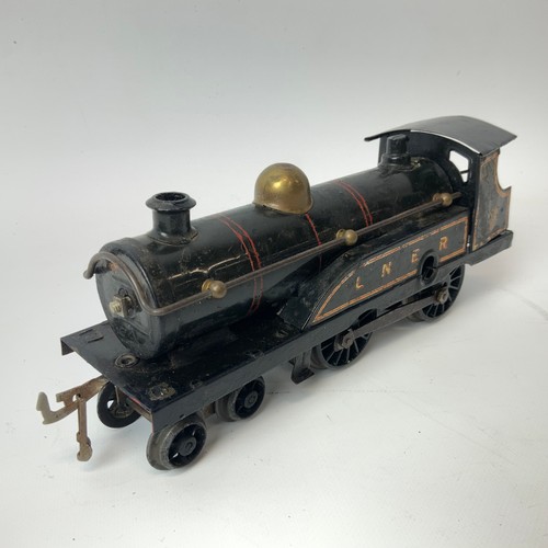 242 - Four O Gauge locomotives and two tenders, for restoration, to include LMS 6987, LNER, 1190.