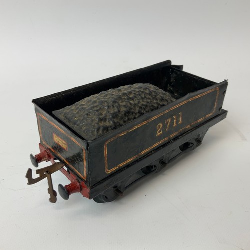 242 - Four O Gauge locomotives and two tenders, for restoration, to include LMS 6987, LNER, 1190.