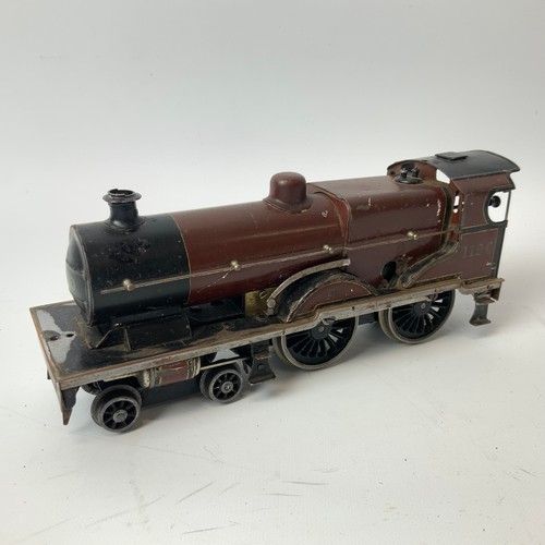 242 - Four O Gauge locomotives and two tenders, for restoration, to include LMS 6987, LNER, 1190.