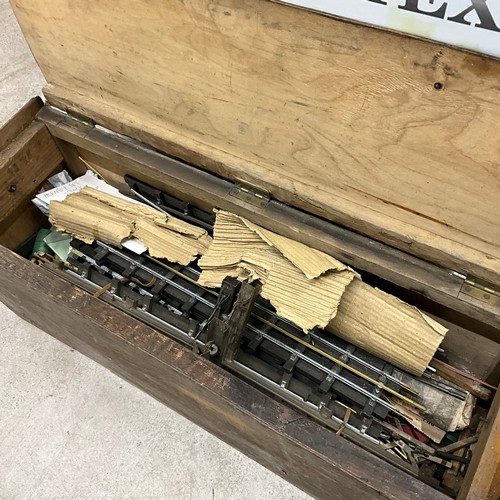 243 - Comprehensive collection of O Gauge track, including vintage transformers.