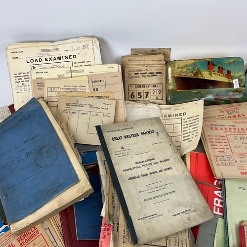 252 - Comprehensive collection of railway ephemera, timetables, train cards, inspection cards, Rhodesia sp... 