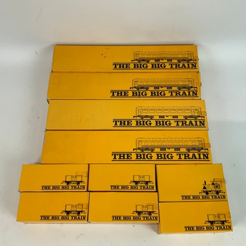 256 - Collection of 'The Big Train', four passenger coaches with opening doors RV257 AND RV. 274, five big... 