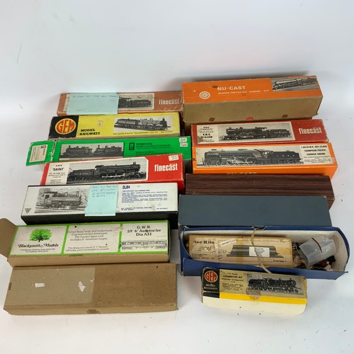 266 - Fourteen part and unmade OO gauge Locomotives, Fine cast, GEM, Blacksmith Models, Premier Kits two m... 