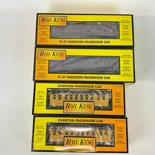 268 - Rail King by MTH Electric Trains three Overton Passenger cars, five Madison Passenger cars and a `Co... 