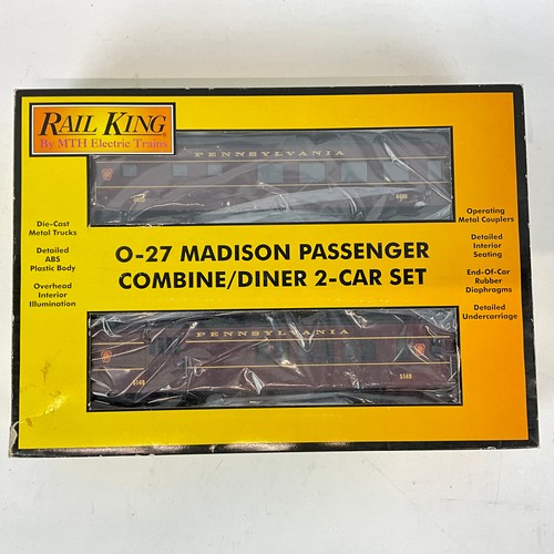 268 - Rail King by MTH Electric Trains three Overton Passenger cars, five Madison Passenger cars and a `Co... 
