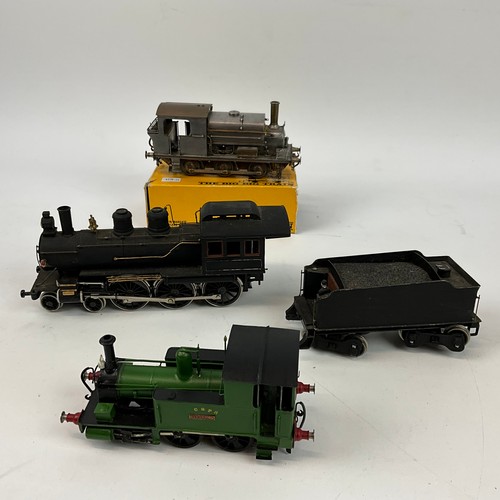 269 - O Gauge Tank engines WC & PR No5 (unpainted) Loco No1 Clevedon Livery Green, and a locomotive an... 