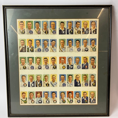 283 - 1936 Churchman's Cricketing printers proof set 37cm x 38cm f&g; 1938 Players Cricketing Cigarett... 