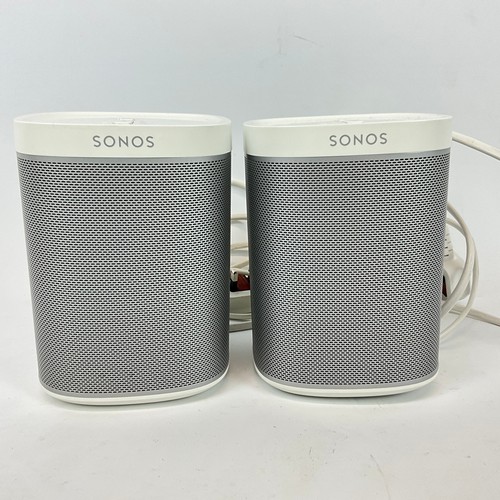 293 - Sonos Play 1 & 3 wireless Hi-Fi speaker system comprising three Play 1 speakers and two Play 3 s... 