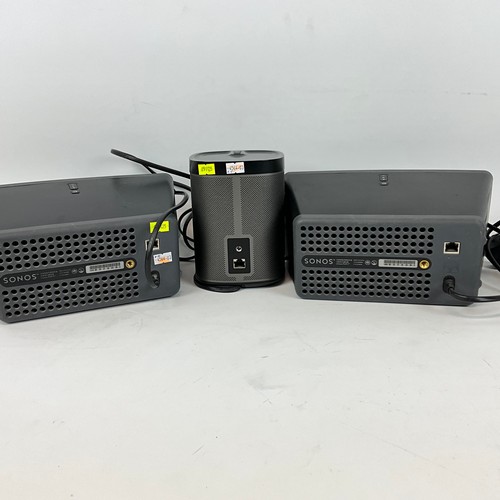 293 - Sonos Play 1 & 3 wireless Hi-Fi speaker system comprising three Play 1 speakers and two Play 3 s... 