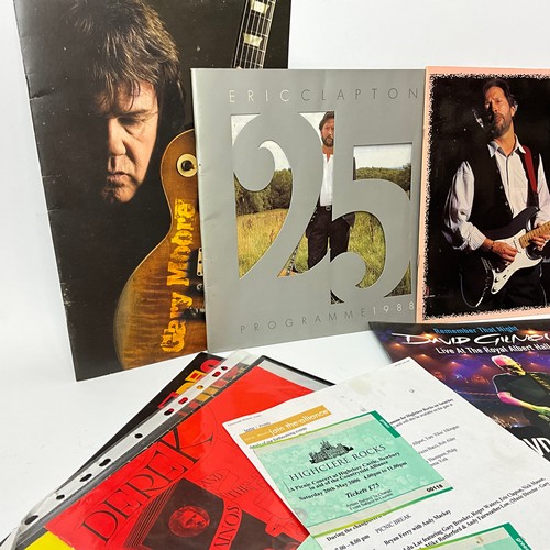 294 - Entertainment/music interest - A good collection of music programmes and tickets to include Eric Cla... 