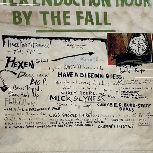 295 - Music/The Fall/Punk interest - Hex Enduction Hour by The Fall, vintage printed banner/hanging, 38cm ... 