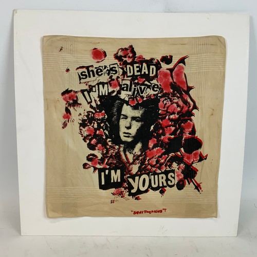 296 - Sex Pistols/Sid Vicious/Punk interest - A vintage handkerchief 
