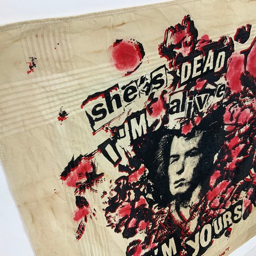 296 - Sex Pistols/Sid Vicious/Punk interest - A vintage handkerchief 