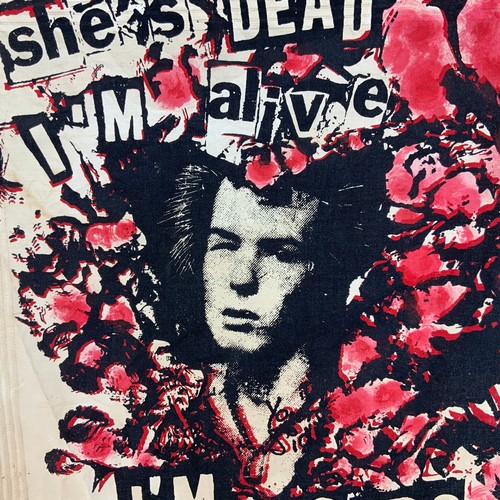 296 - Sex Pistols/Sid Vicious/Punk interest - A vintage handkerchief 